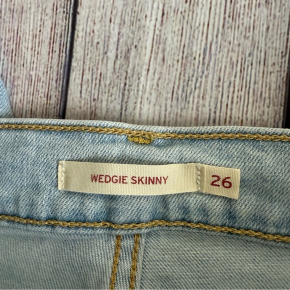 LEVI’S Wedgie Skinny Button Fly Jeans 26 - Picture 4 of 10